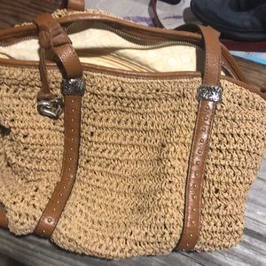 Brighton straw purse